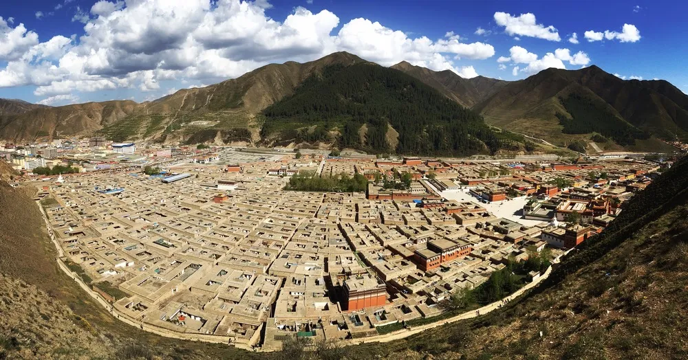 Monk's dwellings at Labrang Monastery